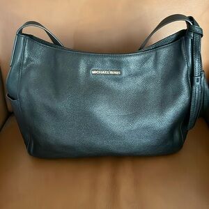 Michael Kors Black Leather Shoulder Bag